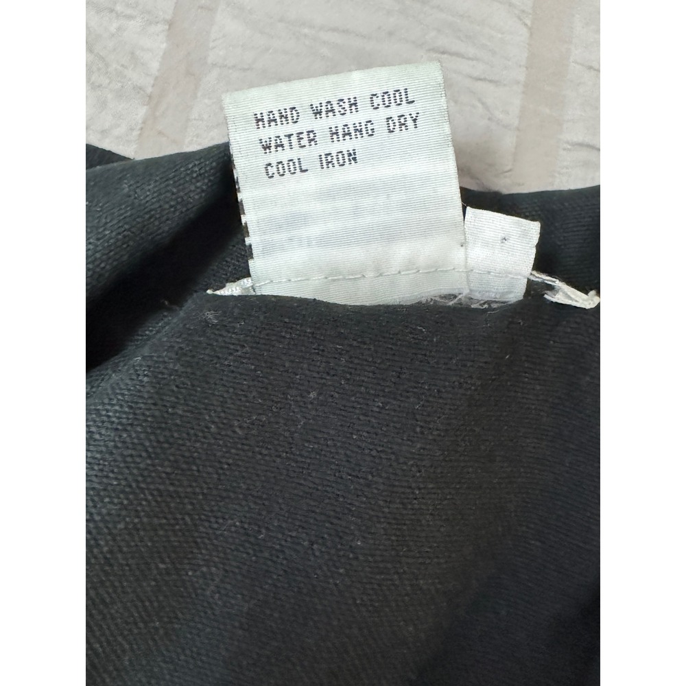 Great Cavalier Silk XL Jacket Embellished Patchwork Full Zip Button Up Black - Picture 5 of 12